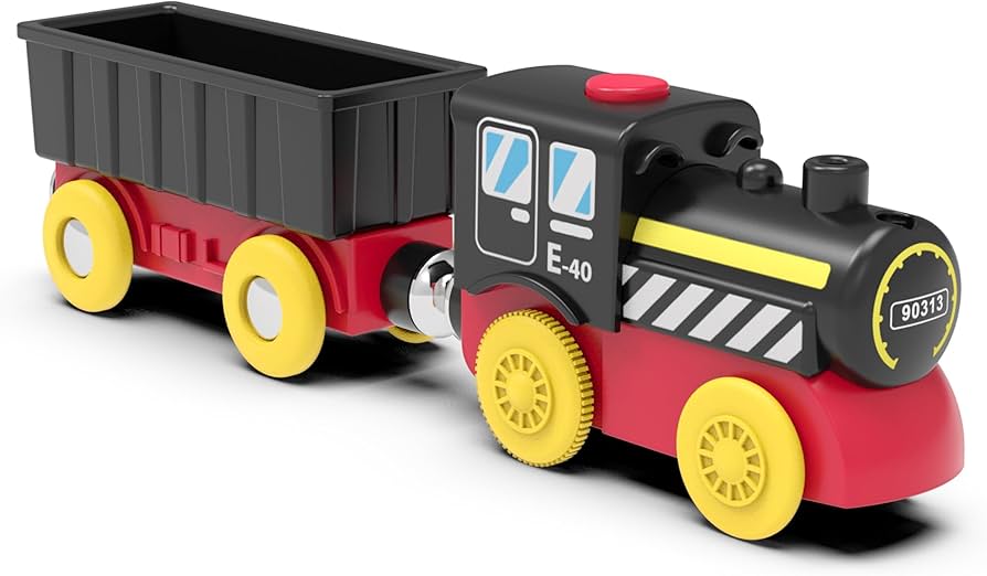 Amazon.com: Battery Operated Locomotive Train, Magnetic Train Toy ...