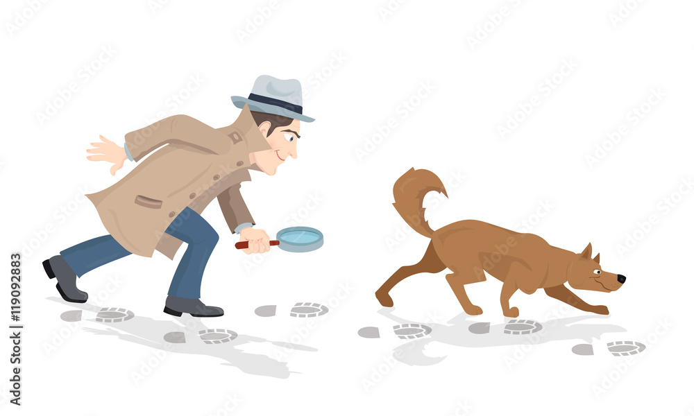 tracking dog cliparts