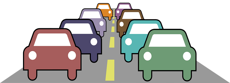 Traffic on the Open Road - Free vector clipart images on clipart library.com