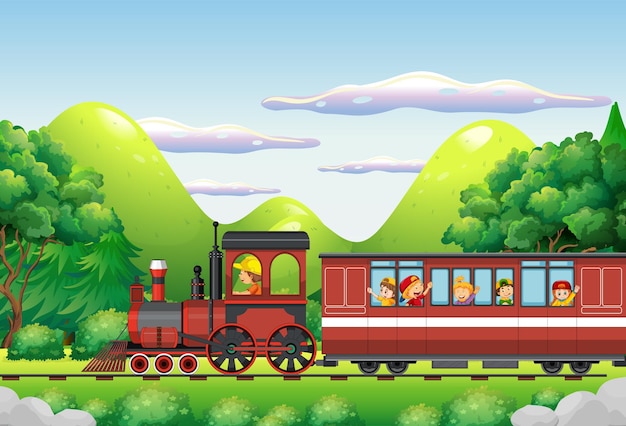 train cartoon images
