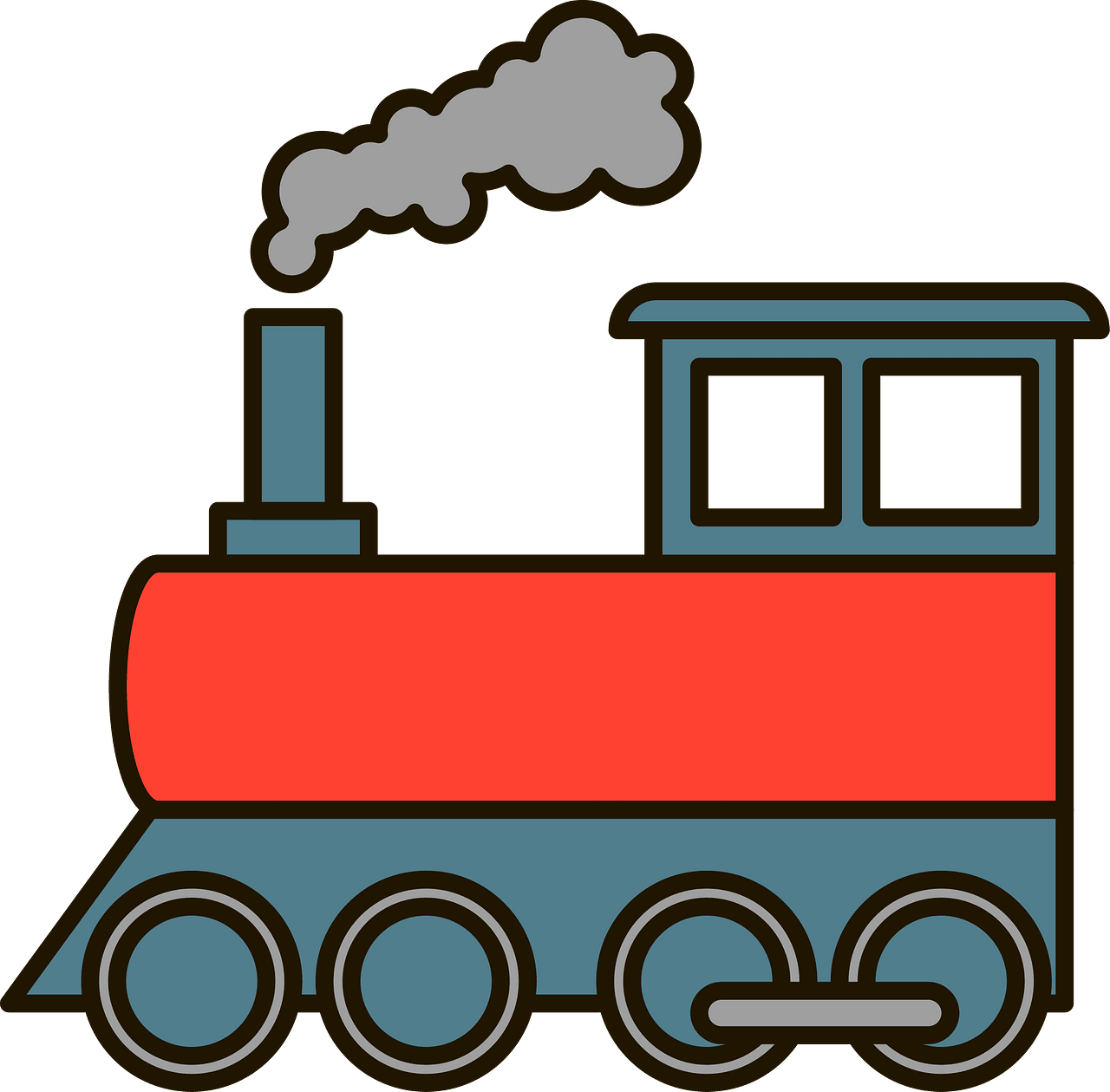 Coal train - Free vector clipart images on clipart library.com