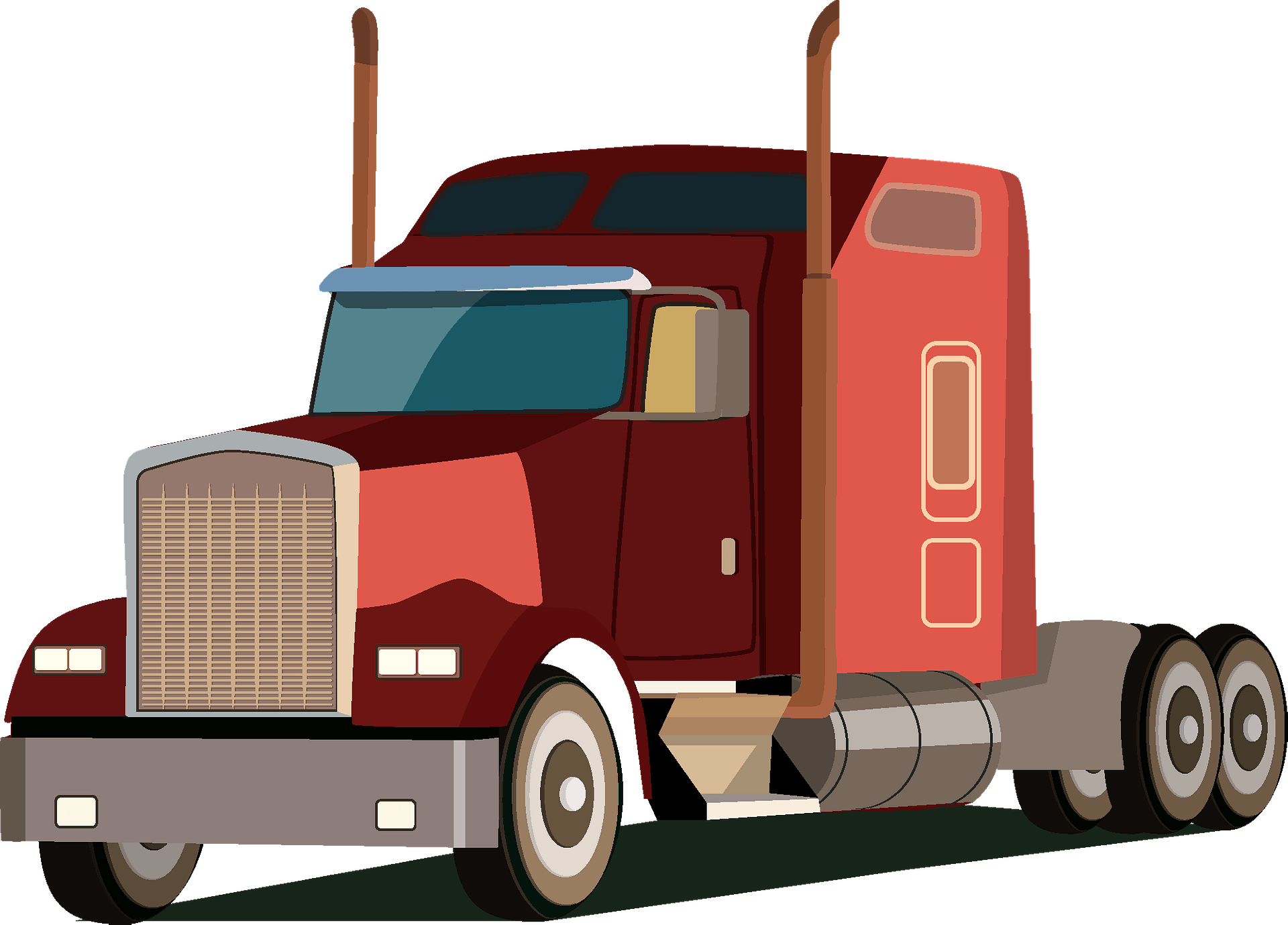 transfer truck cliparts