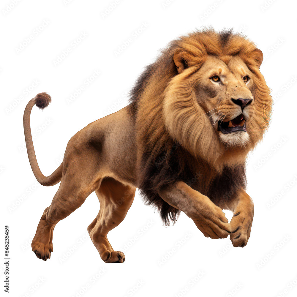 transparent lions