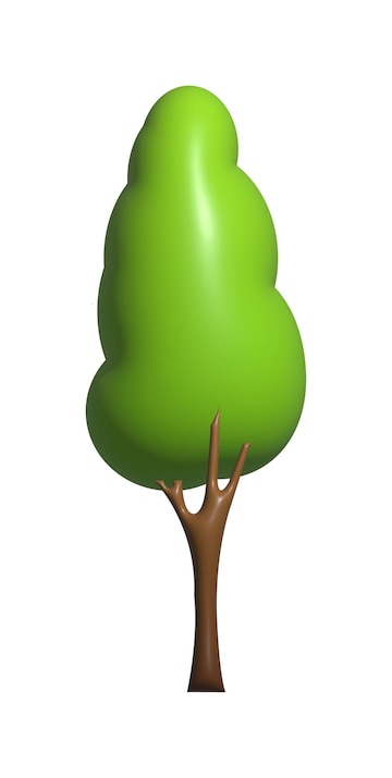 tree cliparts 3d