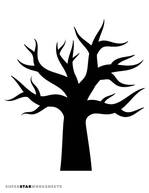 tree trunk outline