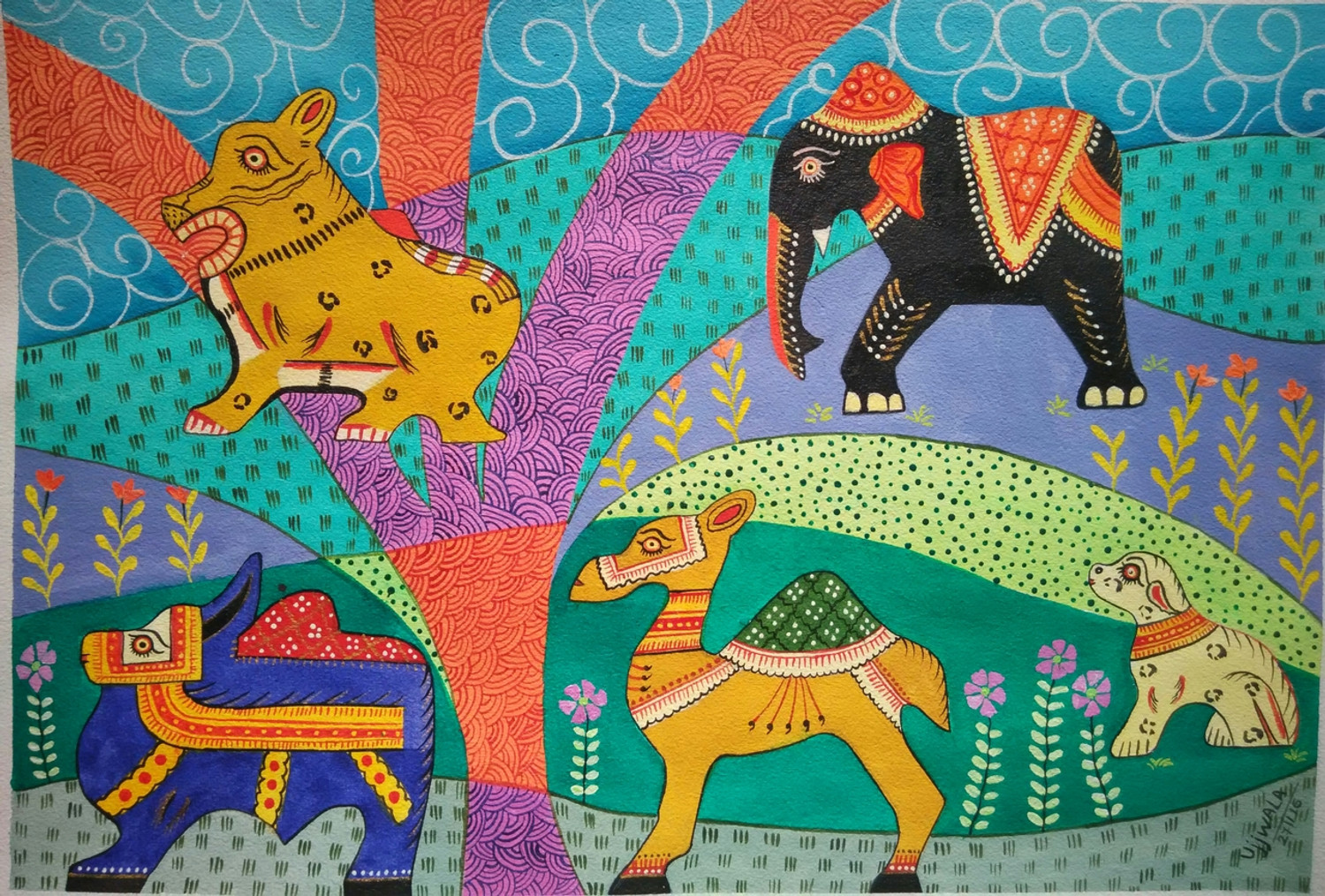 tribal art animals