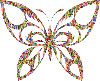 tribal butterfly cliparts
