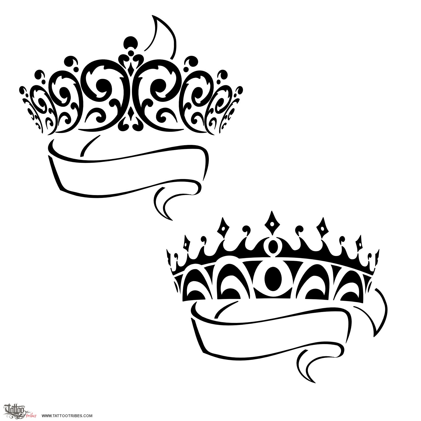 Crowns (Sovereignty) crown sovereignty original tribal tattoo design