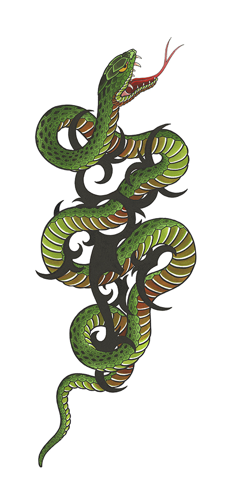 DS - Tribal Snake | Prints | Print Cult