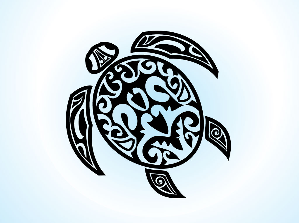 tribal turtle cliparts