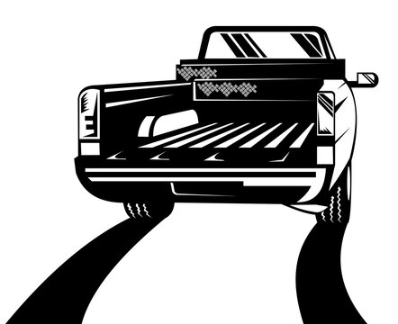 Pickup Tailgate Party Clipart Set