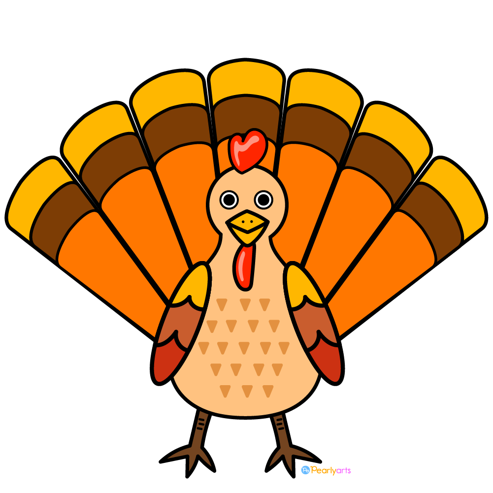 FREE Turkey Clipart | Pearly Arts