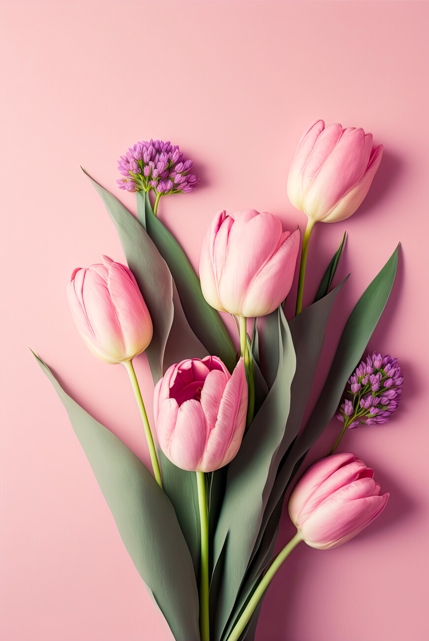 Kunstfoto Pink Tulips
