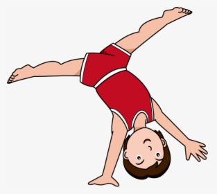 Gymnastics Tumbling Danasrij Top Clipart Clipart - Do A Cartwheel ...