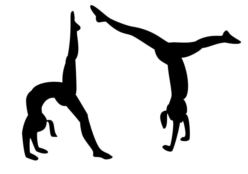 tumbling gymnastics cliparts