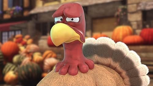 Happy Turkey Day calligraphy lettering with cute cartoon turkey ...
