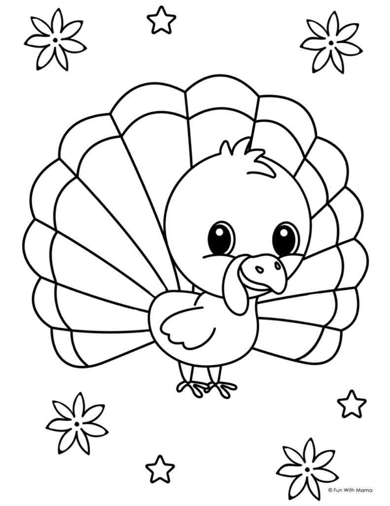 turkey pictures to color