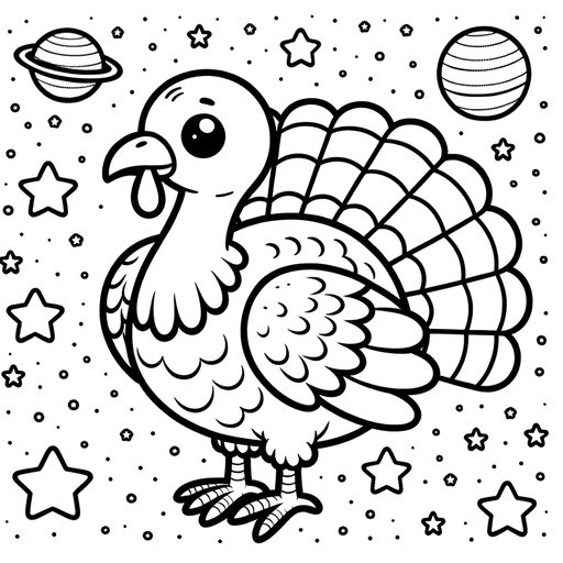 turkey pictures to color