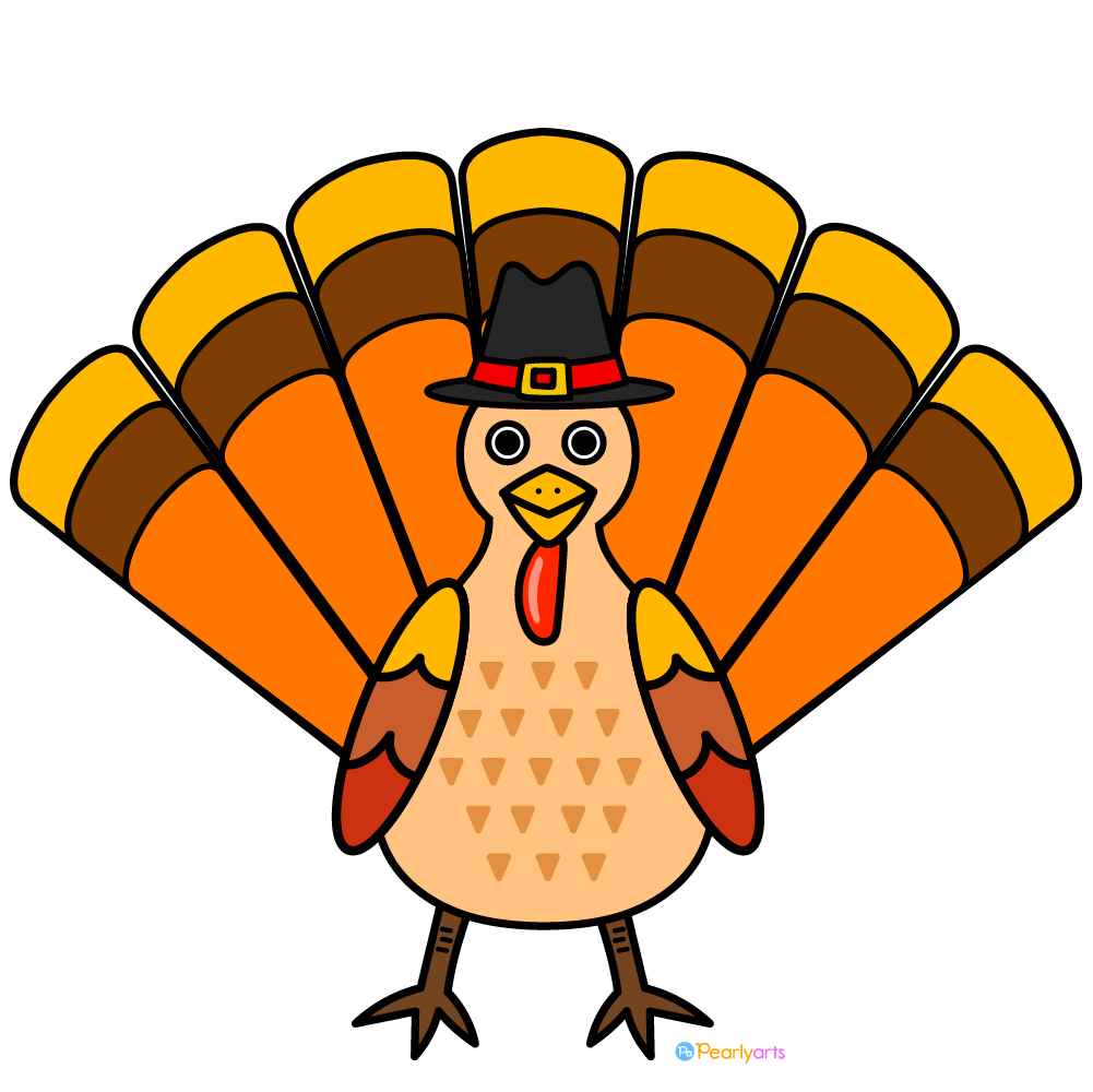 FREE Mr Pilgrim Turkey Clipart (Royalty-free) | Pearly Arts