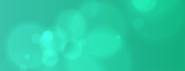 Free Vector | Turquoise color bokeh banner with blur effect