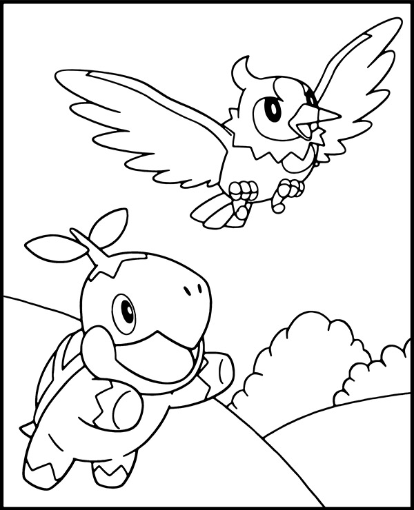 turtwig coloring pages