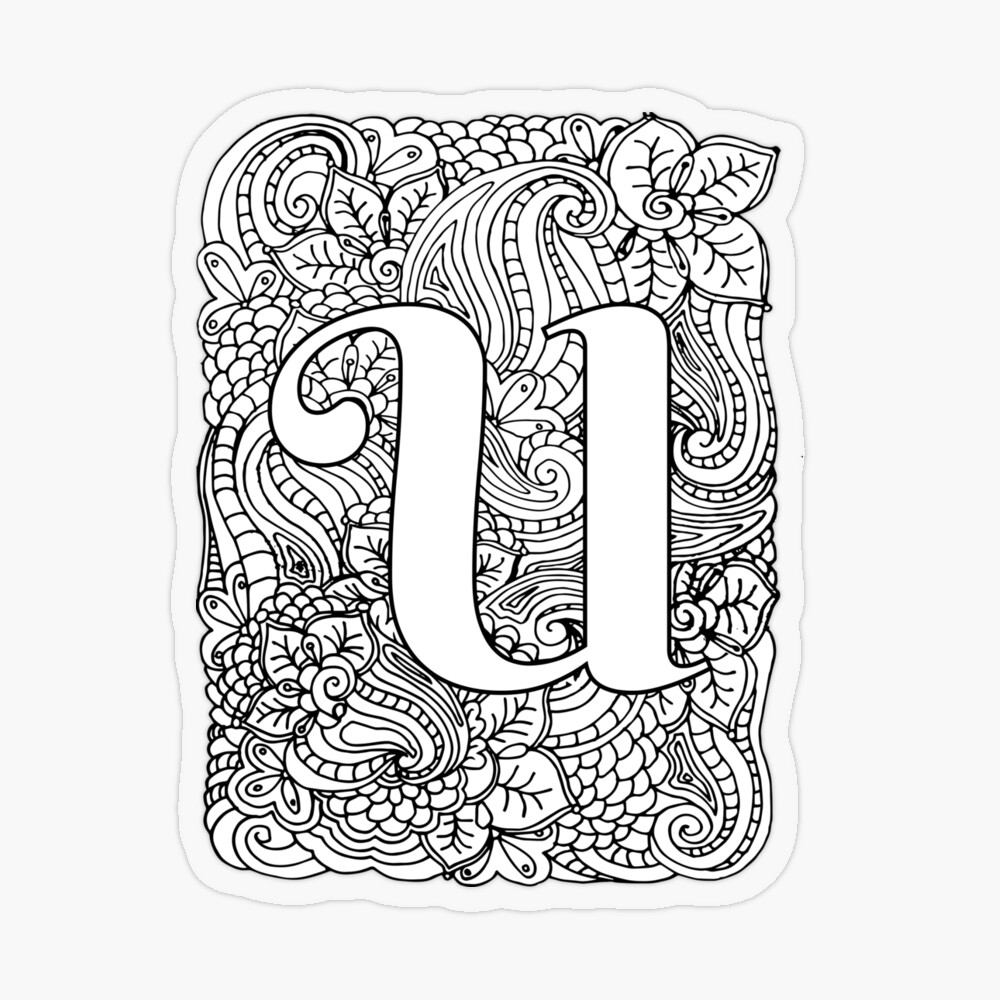 Alphabet Letter “U” Coloring Page