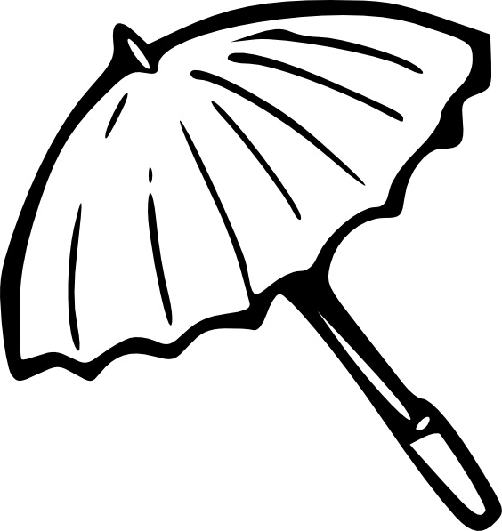 umbrella outline cliparts