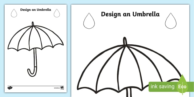 umbrella template printable