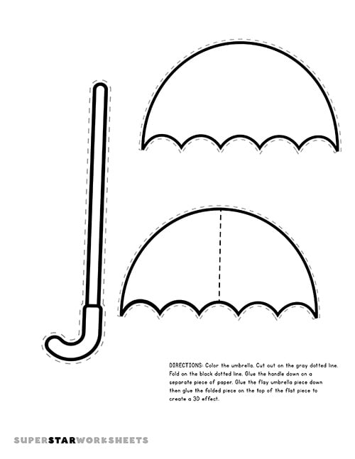 umbrella template printable