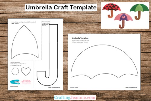 umbrella template printable