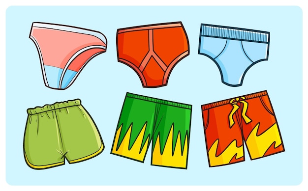 Simple Geometric Stroke Underpants PNG &amp; SVG Design For T-Shirts