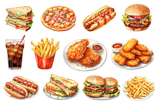unhealthy food images