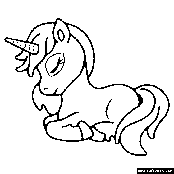 unicorn coloring pages online