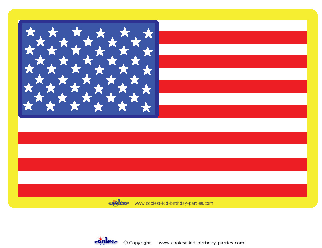 united states flag printable