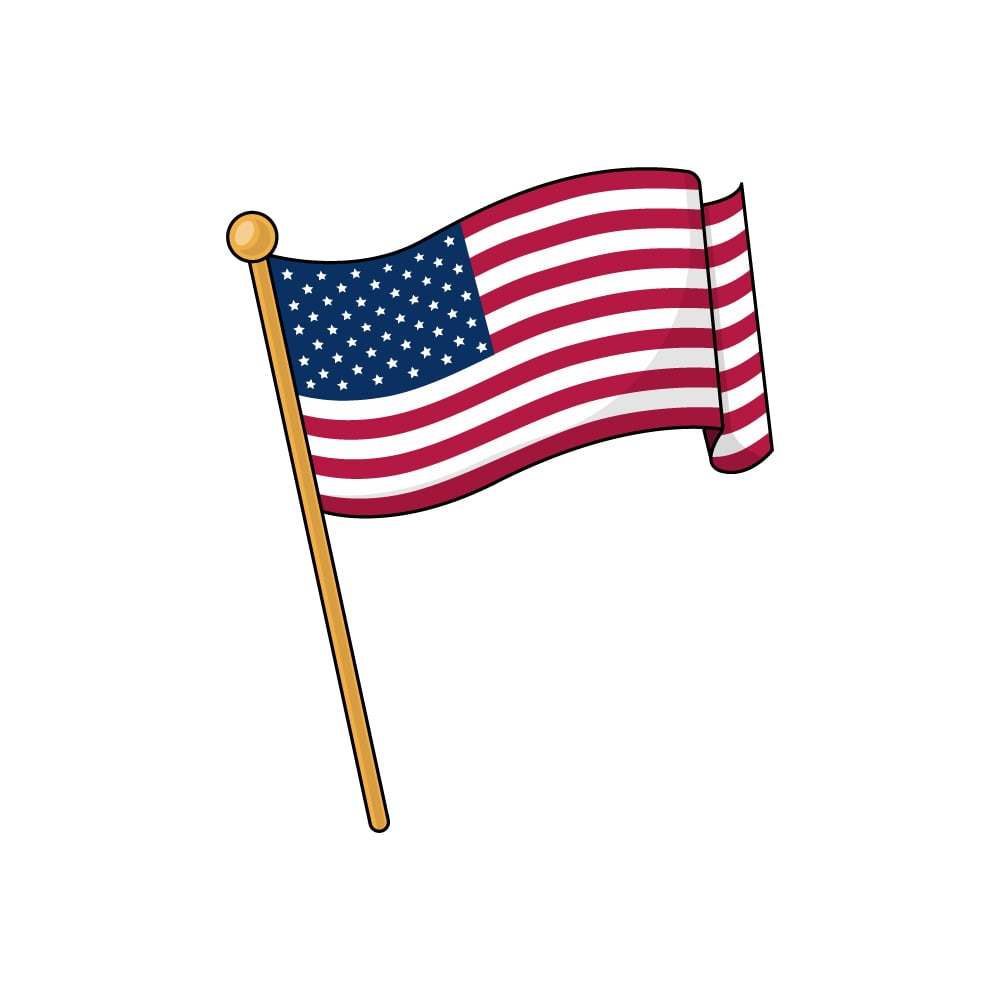 us flag vector