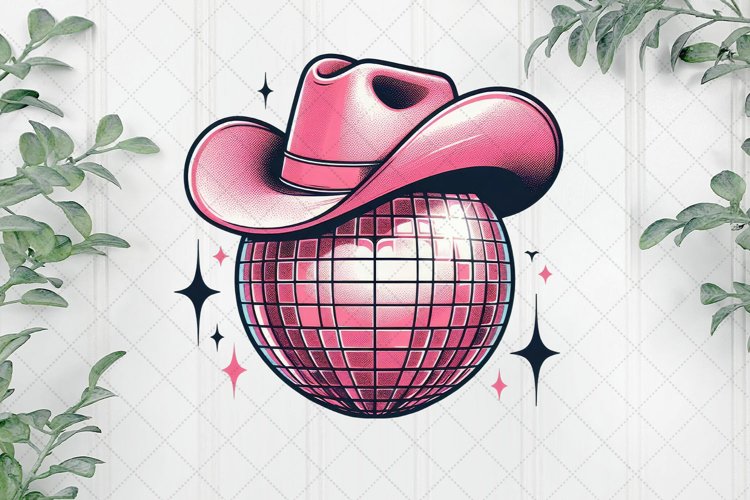 Retro Howdy Western Valentine Disco Ball Clipart (3258938)