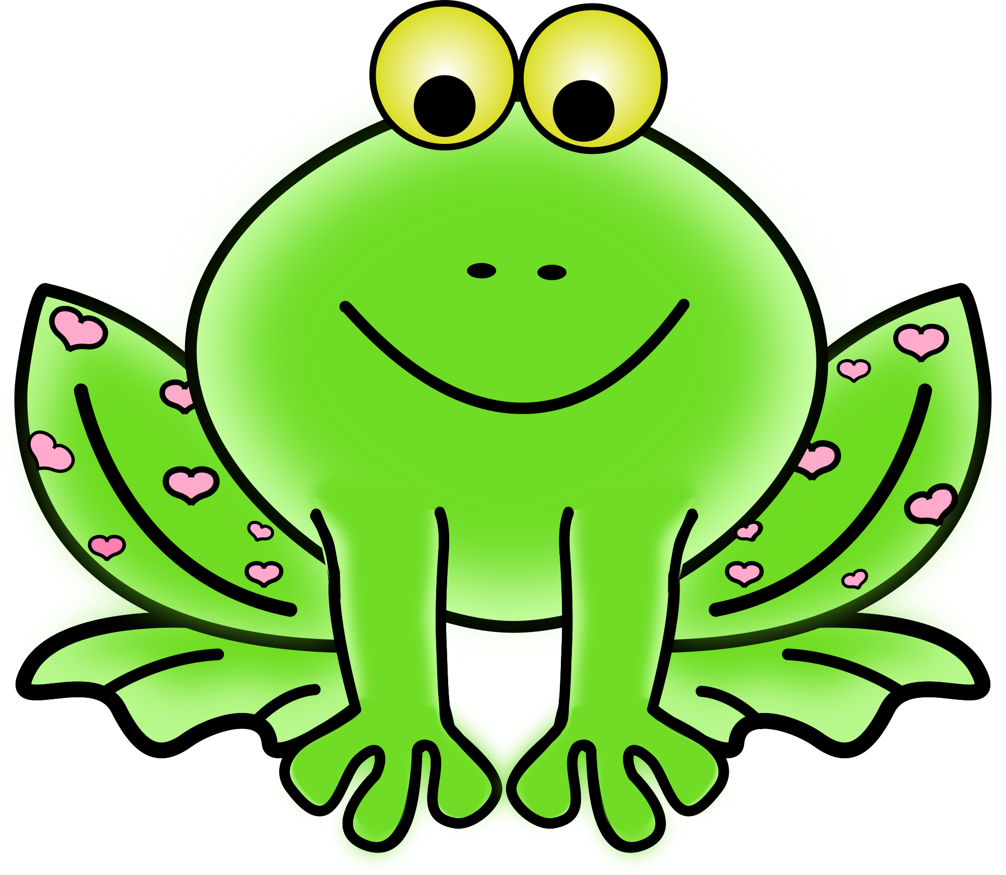 valentine frog cliparts