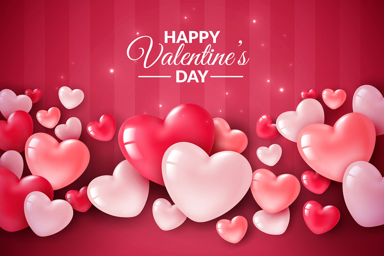 Happy valentines day shop date