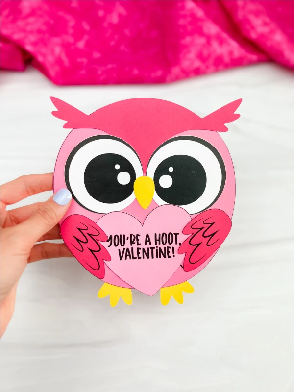 Valentine Owl Craft For Kids [Free Template]