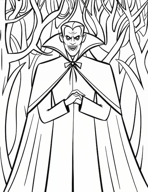 25 Free Printable Vampire Coloring Pages - Prudent Penny Pincher