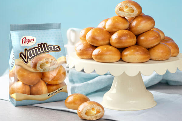 Vanillas - Small, soft buns filled with wonderful vanilla cream