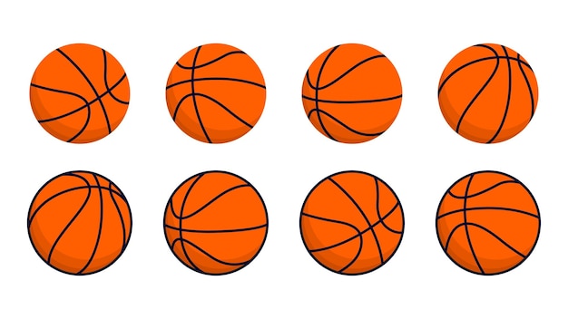 Premium Vector | Set of basketball vector illustration
