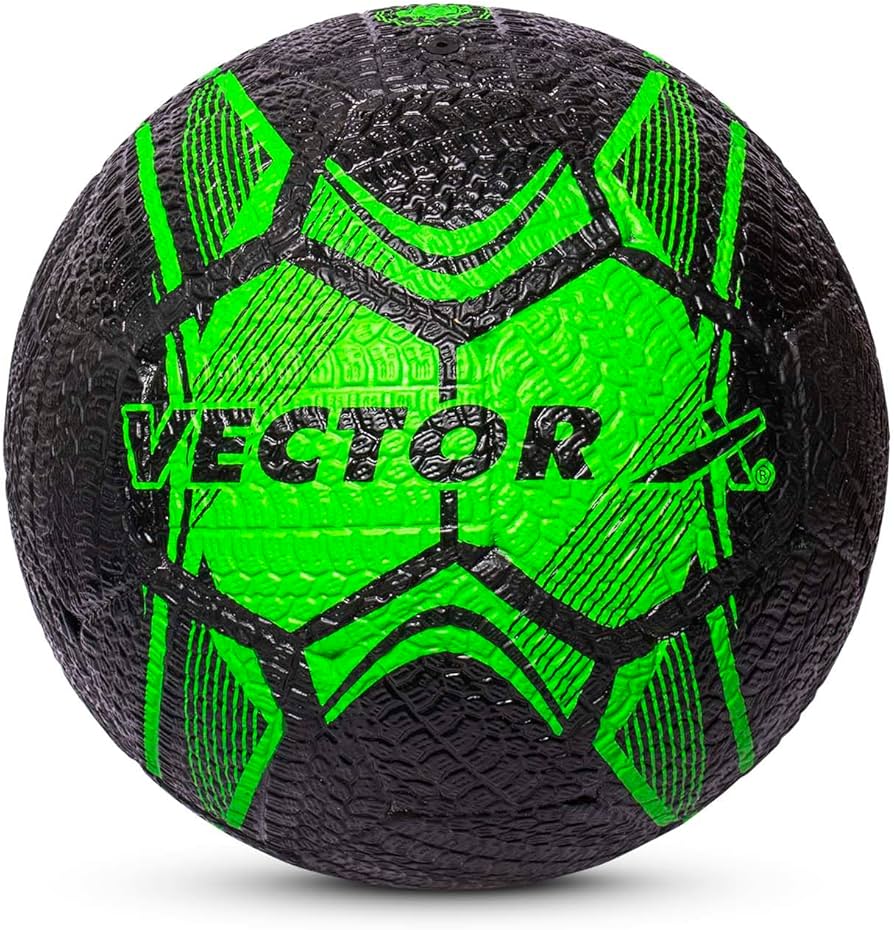 Vector X Street Soccer Football (Green/Black, Size-5) Material ...