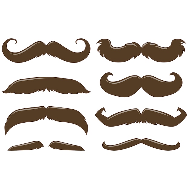 Free Vector | Moustaches collection
