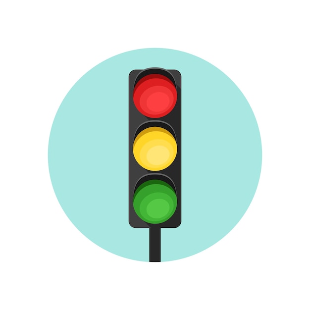 Premium Vector | Vector illustration of a traffic light. Traffic ...