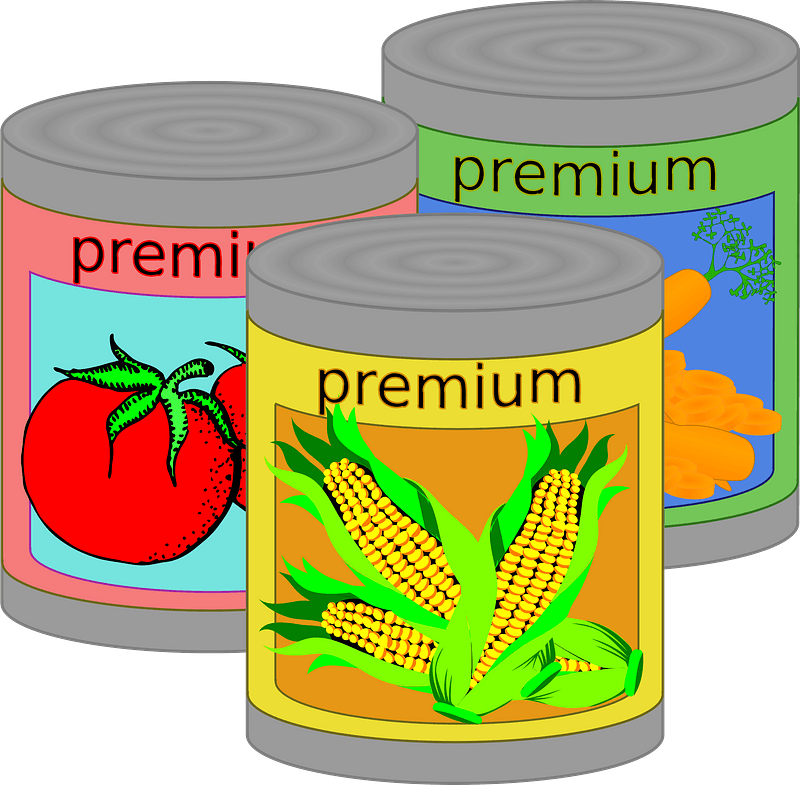 Canned Vegetables - Free vector clipart images on clipart library.com