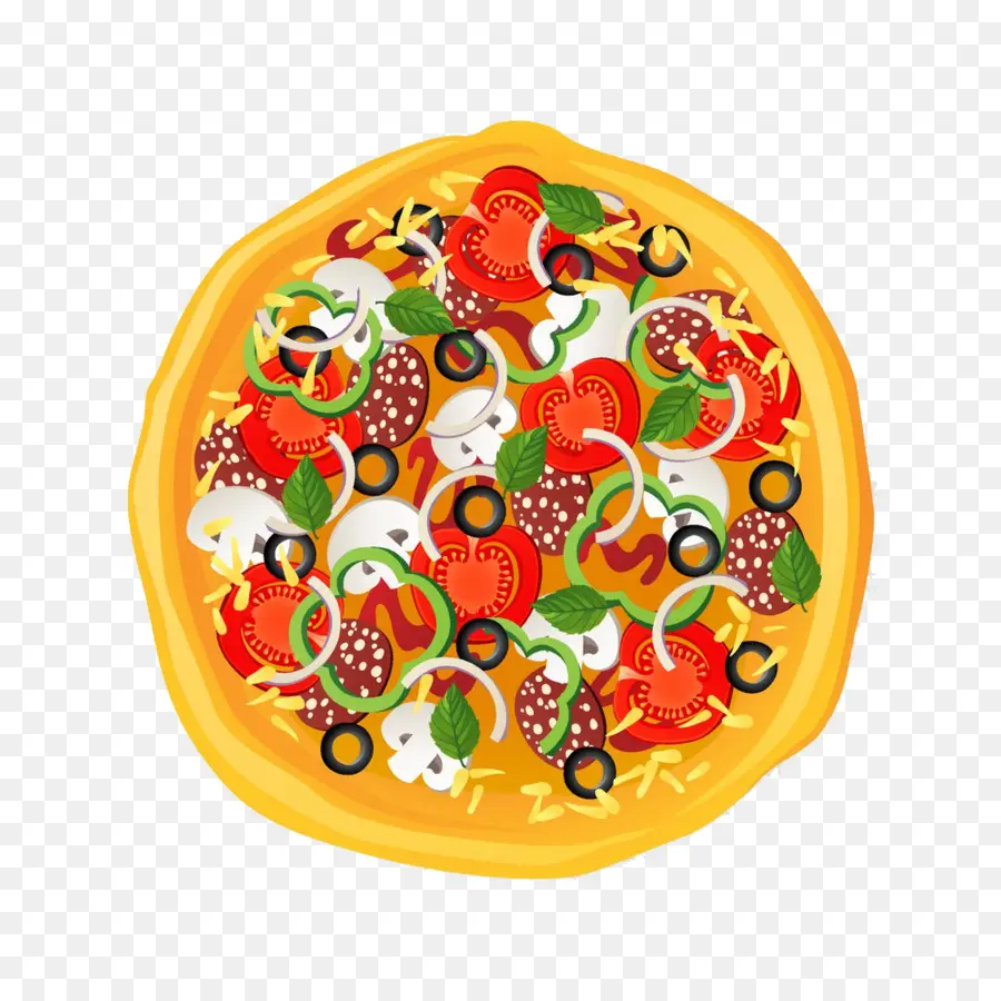 vegetable pizza cliparts
