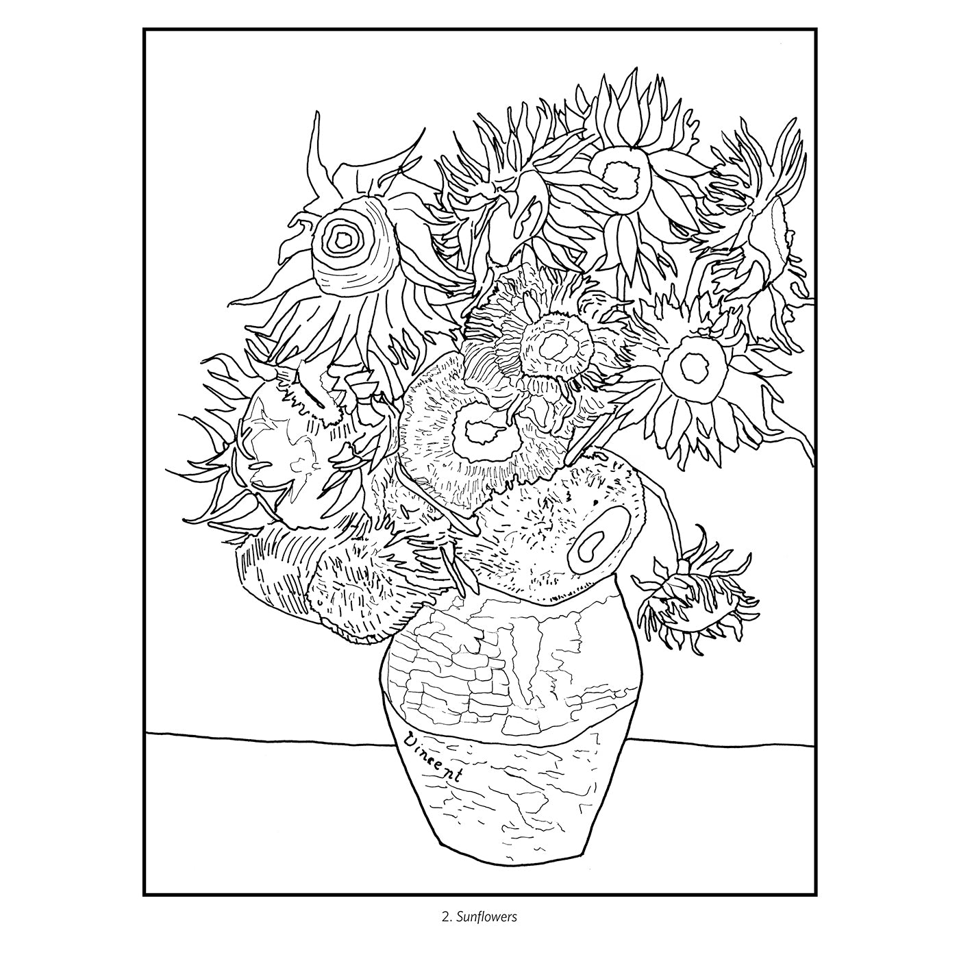 vincent van gogh coloring pages