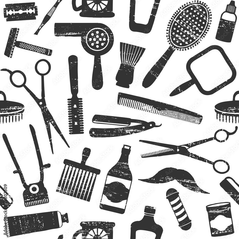 vintage barber clipart