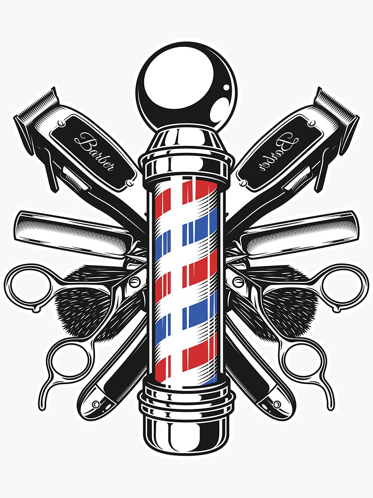vintage barber clipart